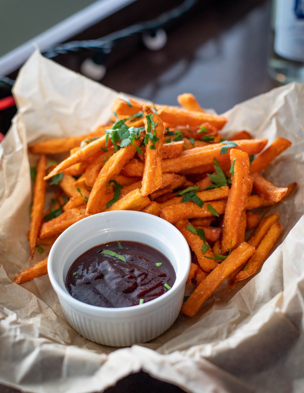 Sweet potato fries with dip